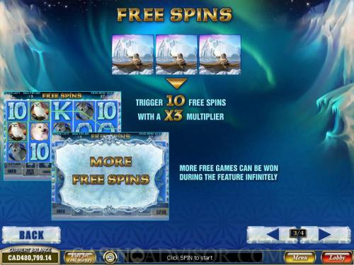 Arctic Treasure payout table