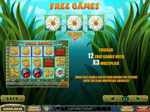 Happy Bugs payout table