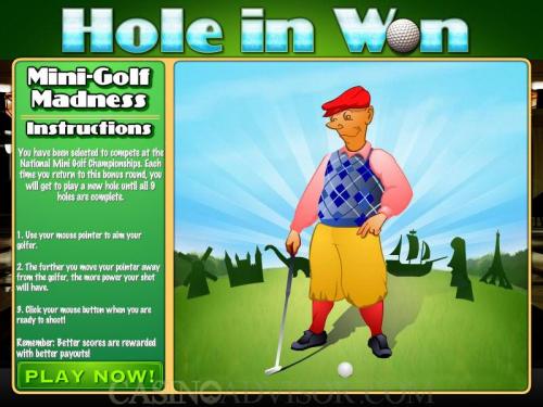 Hole in Won payout table