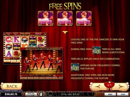 La Chatte Rouge payout table