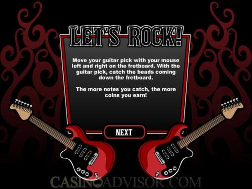 Rock On payout table