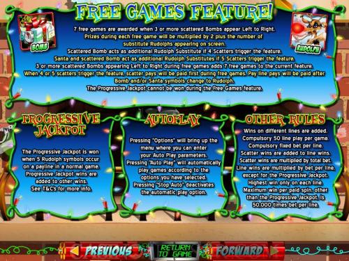 Rudolph's Revenge payout table