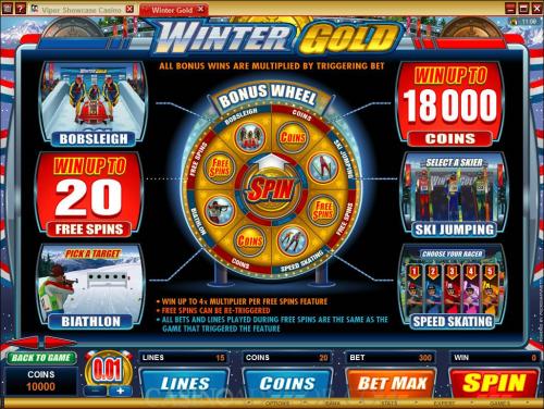 Winter Gold payout table
