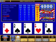 All American Video Poker screenshot